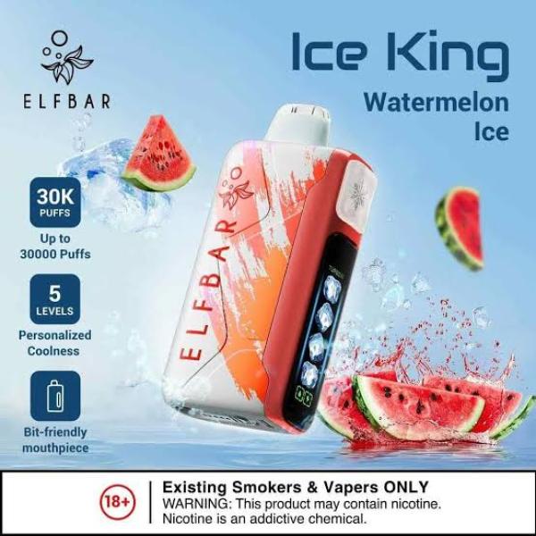 ELFBAR ICE KING 30K  Watermelon Ice
