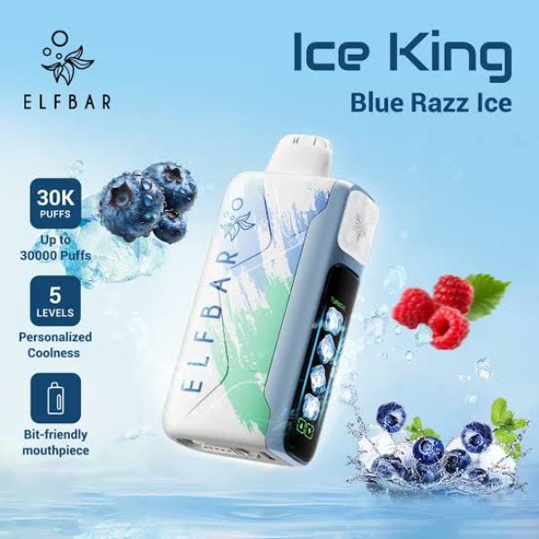ELFBAR ICE KING 30K  BlueRazz Ice