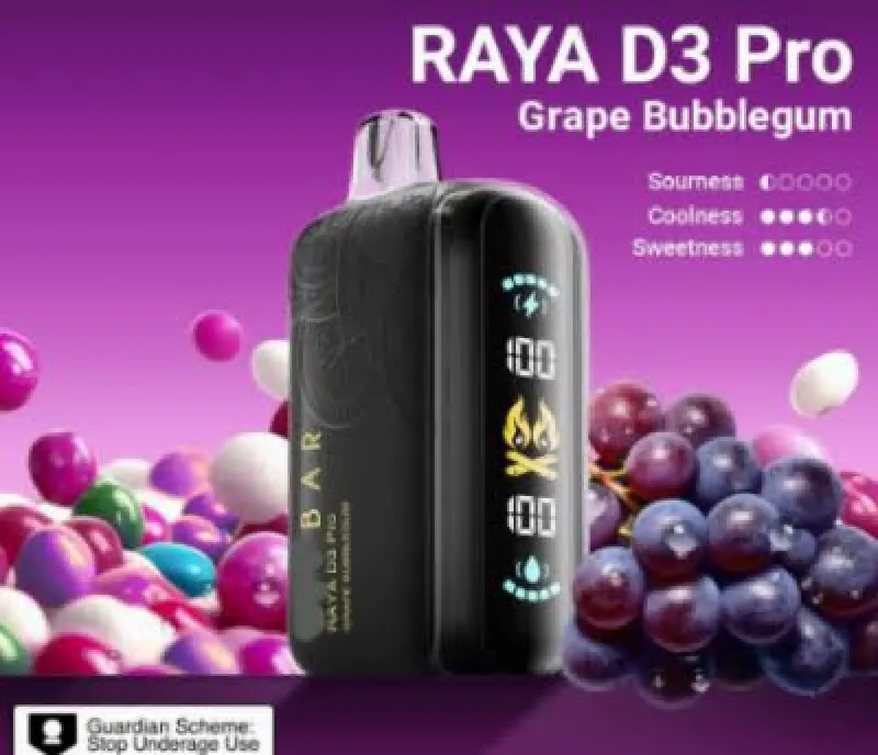 ELF BAR Raya D3 Pro – Grape Bubblegum (30 000 Puffs)