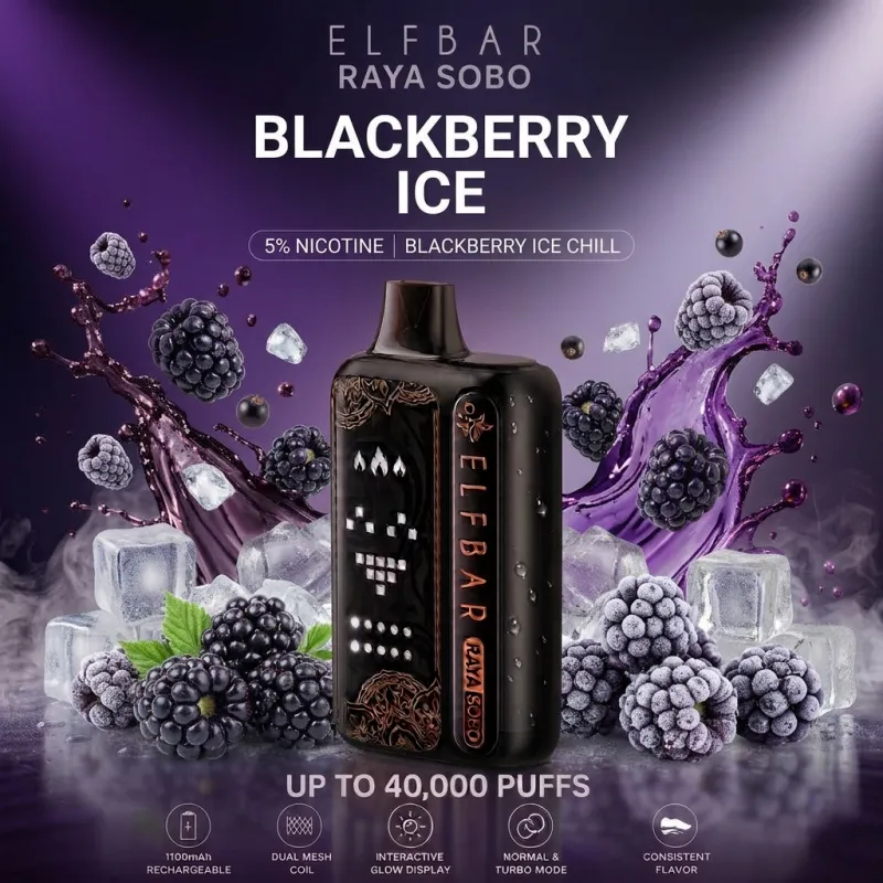 Elf Bar Raya SOBO 40K Puffs – Blackberry Ice