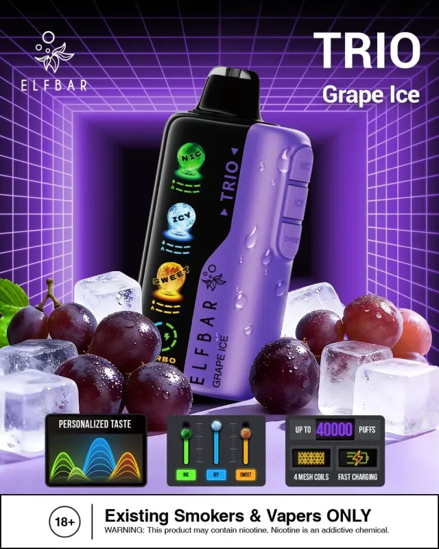 ELF BAR TRIO 40000puffs Disposable vape