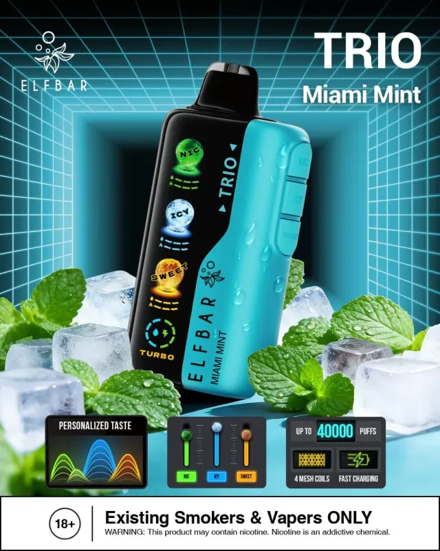 ELF BAR TRIO 40000puffs Disposable vape