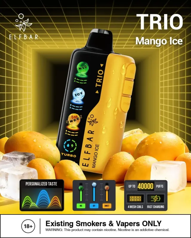 ELF BAR TRIO 40000puffs Disposable vape