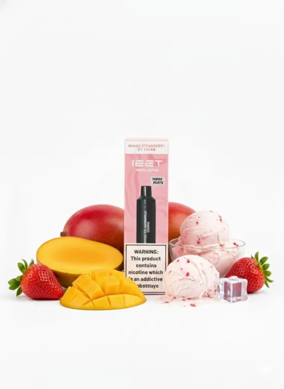 IEET 10k prefilled cartridge- Mango Strawberry Ice Cream