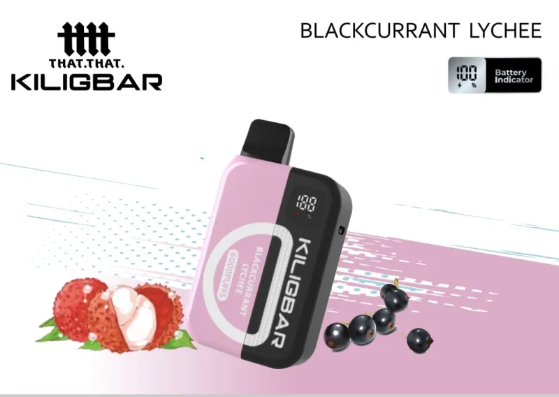 KILIGBAR 6000puffs kit- Blackcurrant Lychee