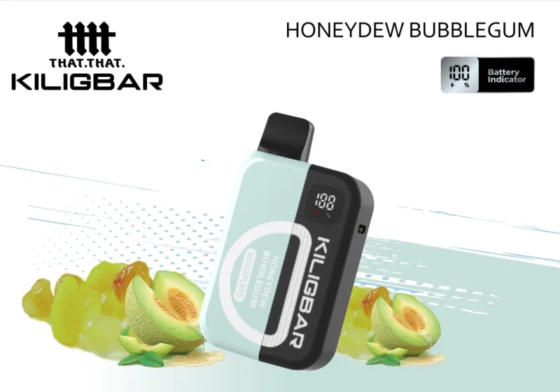 KILIGBAR 6000puffs kit- Honeydew Bubblegum
