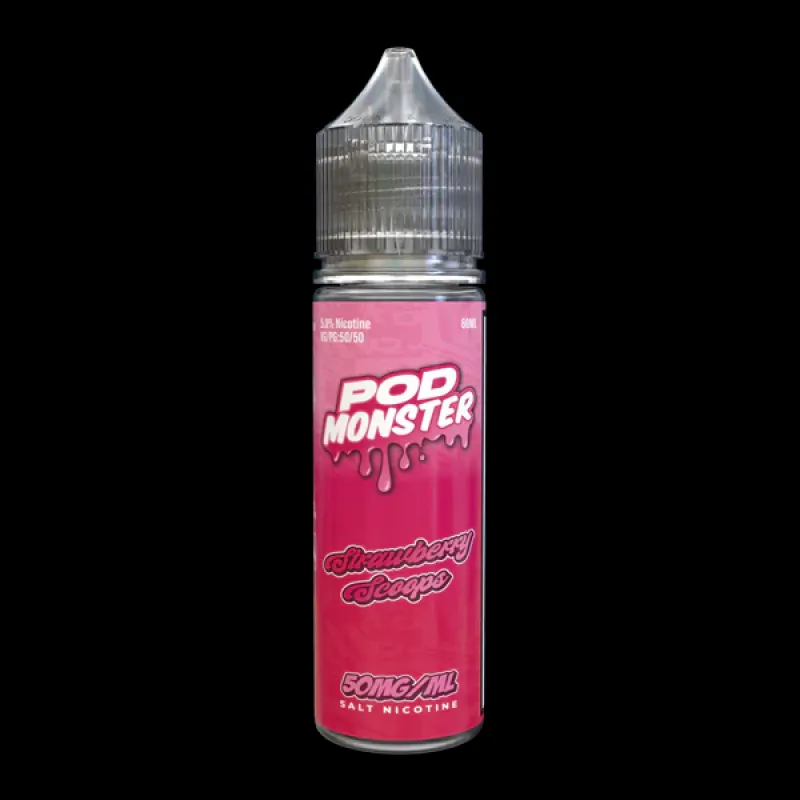 Pod Monster Salts 60ml Strawberry Scoops 