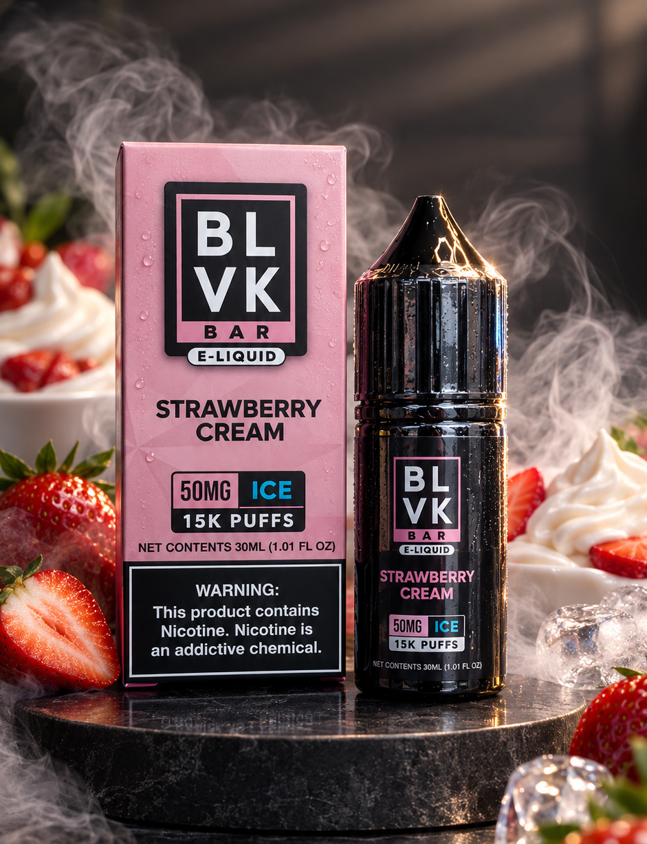 BLVK Strawberry Cream Ice 30ml