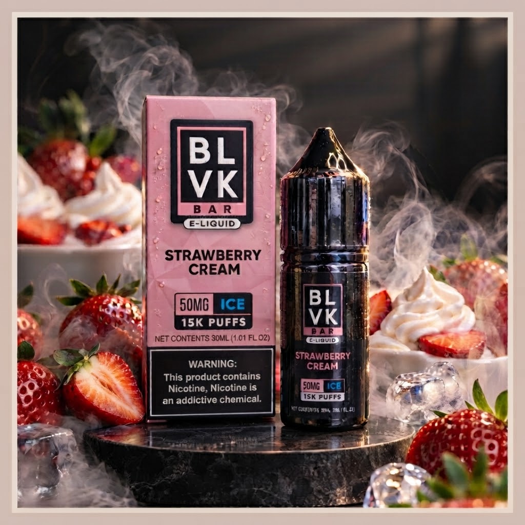 BLVK Strawberry Cream Ice 30ml